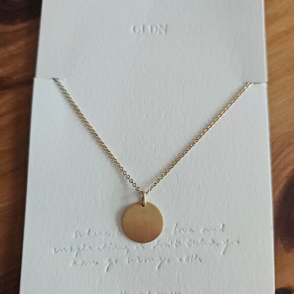 Blank Vollmond Necklace - solid gold - Picture 3 of 5